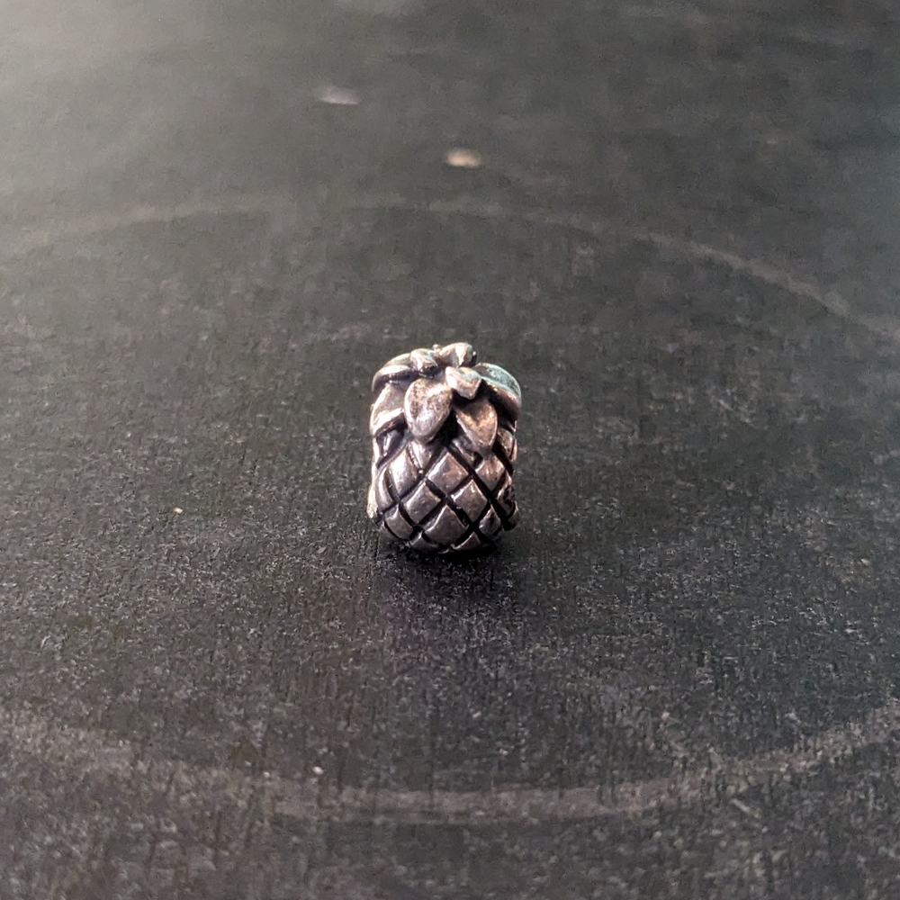 Pandora Sterling Silver Pineapple Charm Retired View 2
